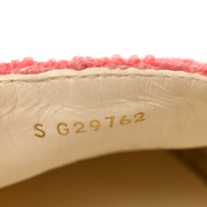 Chanel Tweed Grosgrain CC Espadrilles 38 Pink Black 9 of 10