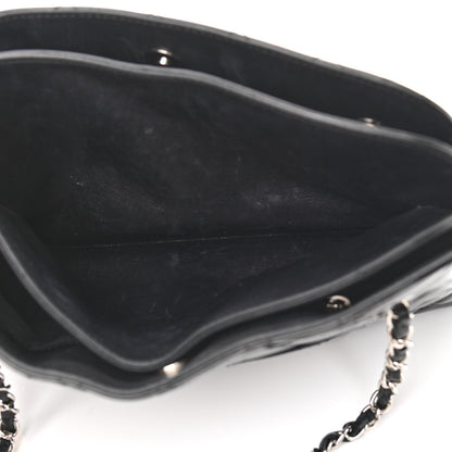 Chanel Patent Quilted Medium Just Mademoiselle Bowling Bag Black 6 of 12