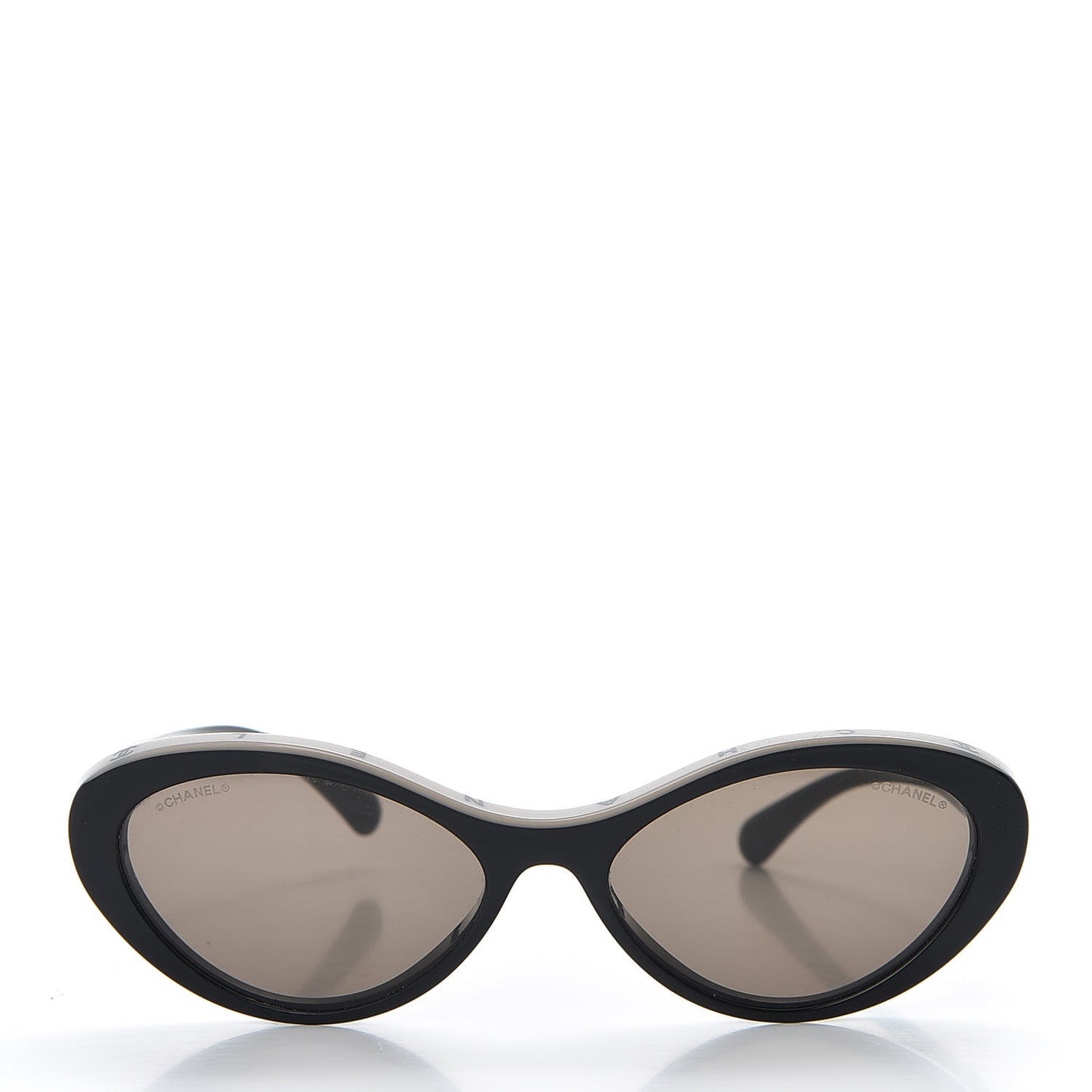 Acetate Oval Sunglasses 5416 Black