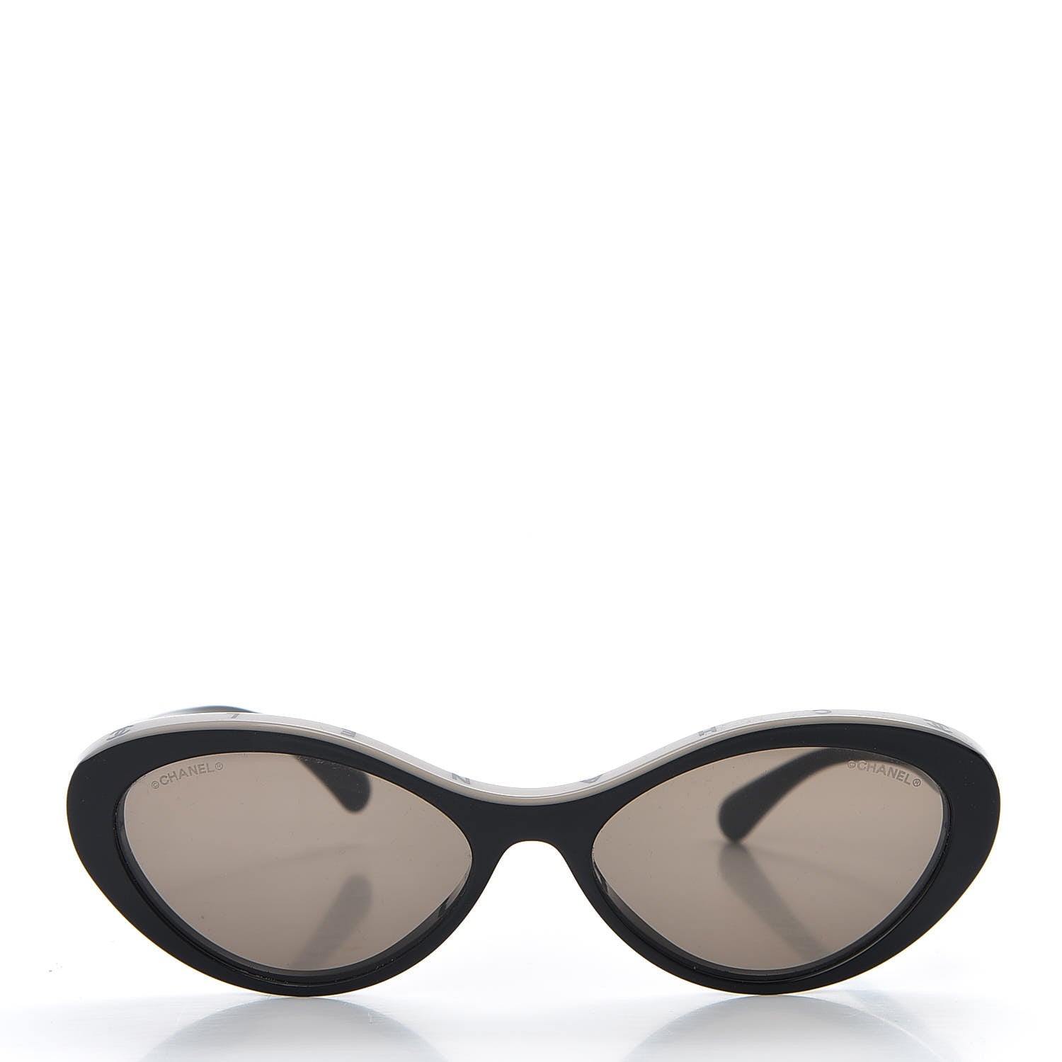Chanel Acetate Oval Sunglasses 5416 Black 2 of 9