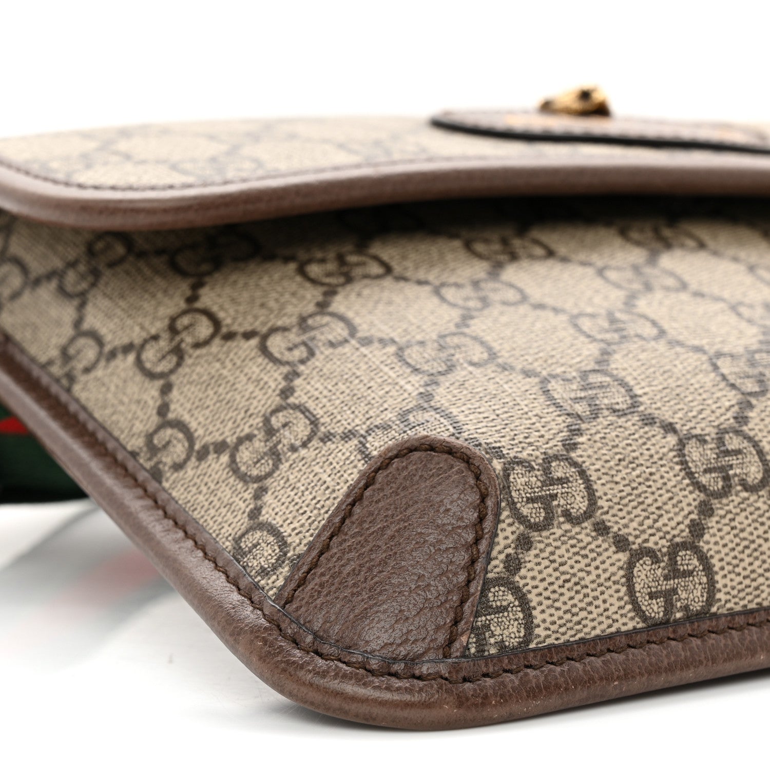 Gucci GG Supreme Monogram Neo Vintage Web Belt Bag Brown 9 of 11