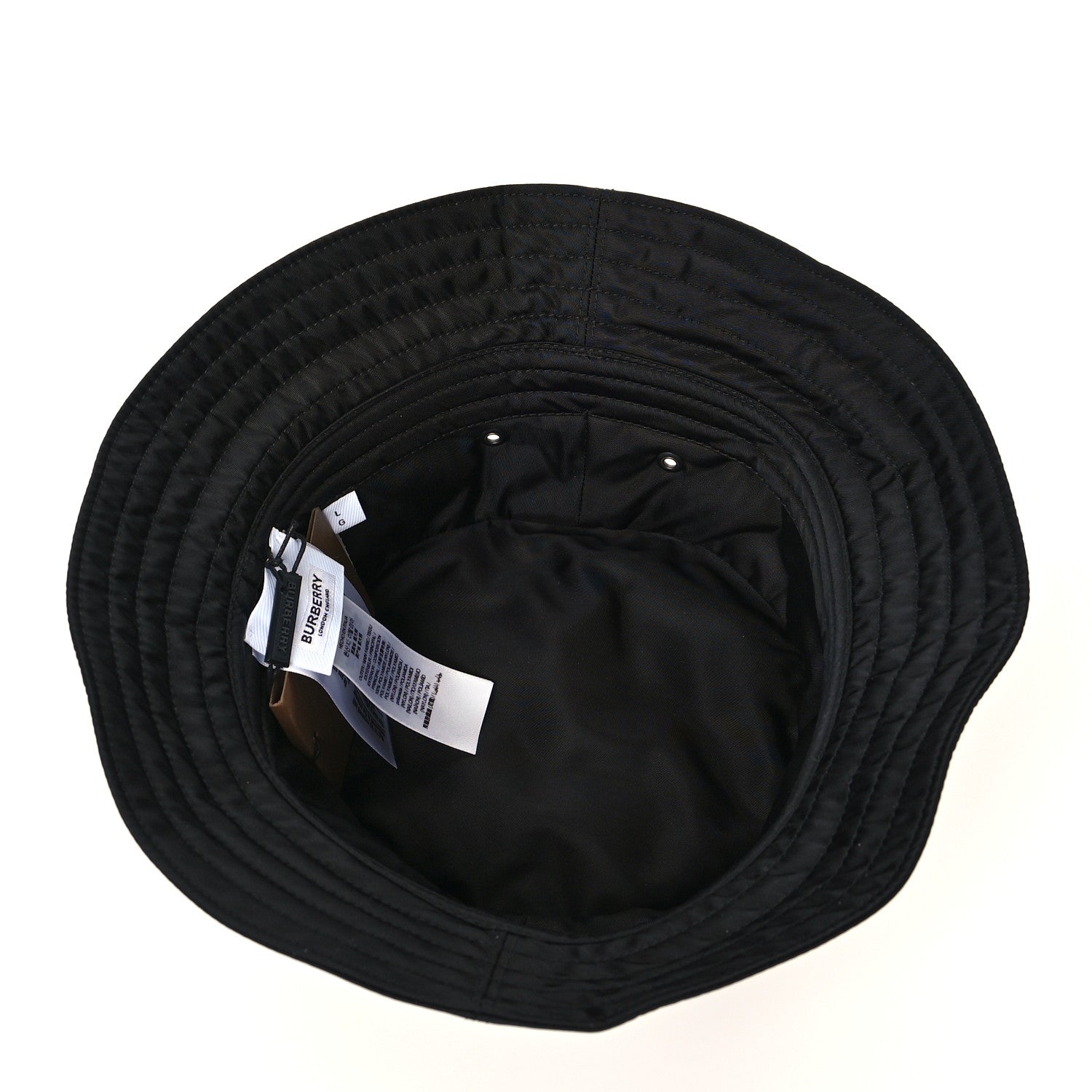 Burberry Nylon Horseferry Print Bucket Hat L Black 6 of 9