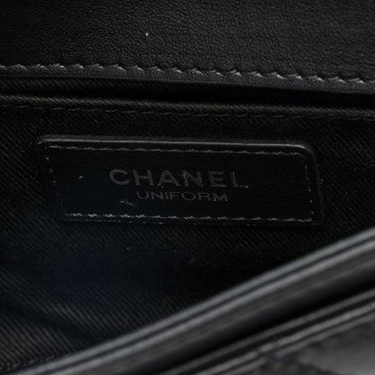 Chanel Calfskin Quilted CC Uniform Flap Belt Bag Black 6 of 10