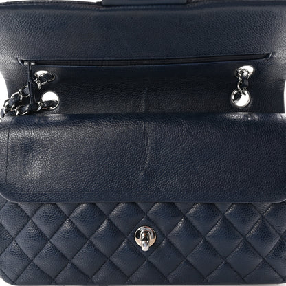 Chanel Caviar Quilted Medium Double Flap Navy 11 of 11