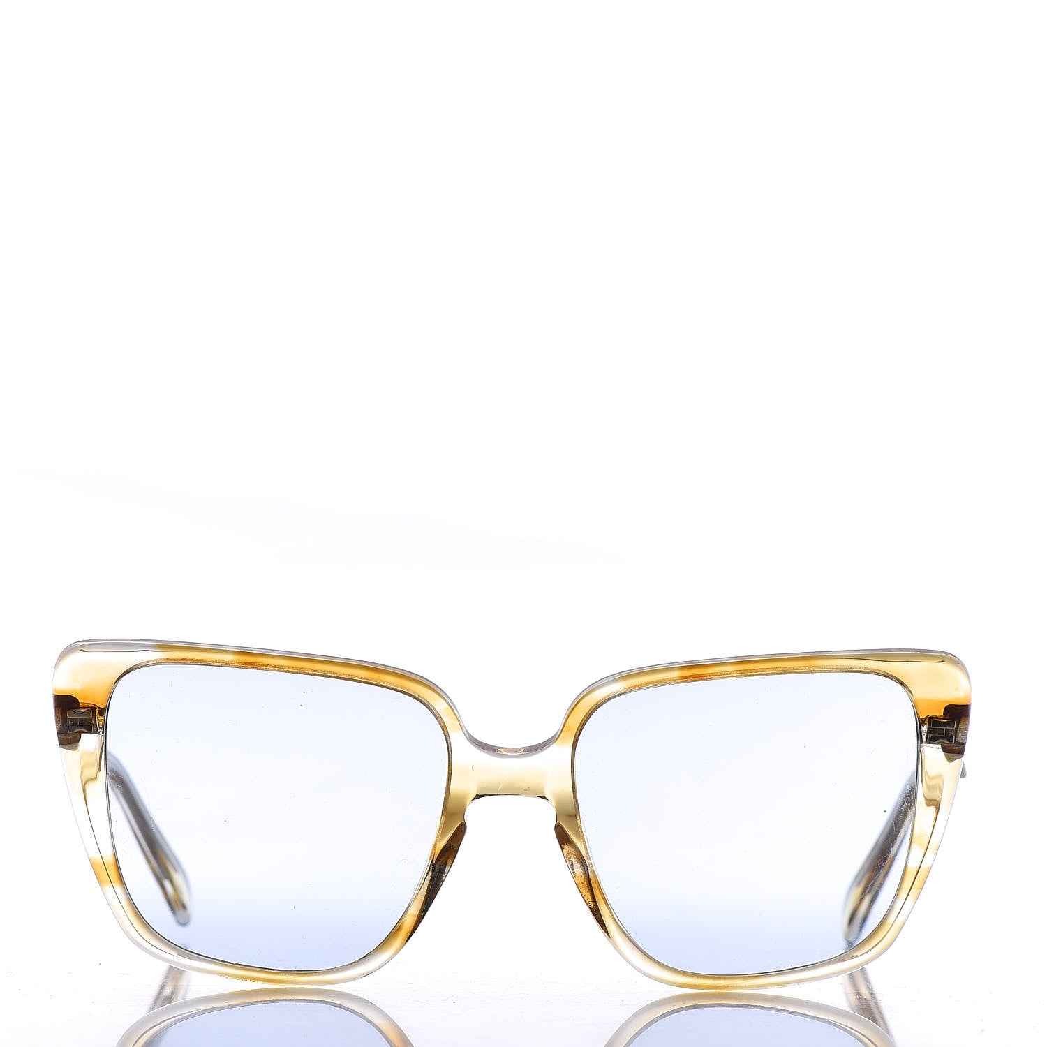 Celine Acetate Cat Eye Sunglasses CL400471 Yellow Blue 2 of 6