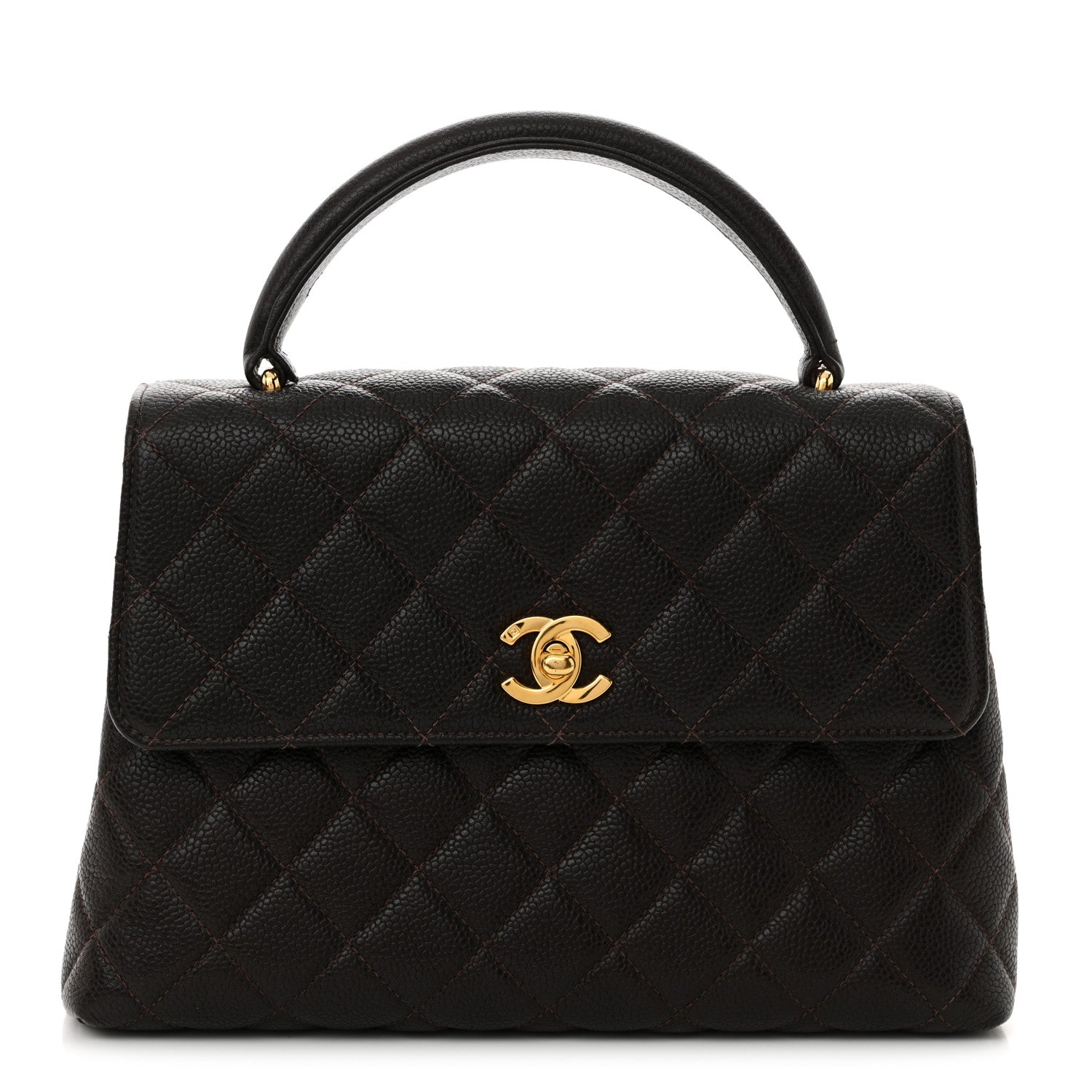 Chanel Caviar Quilted Medium Kelly Flap Brown 1 of 11