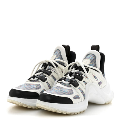 Louis Vuitton Calfskin Nylon LV Pop Archlight Sneaker 36 Blue 4 of 12