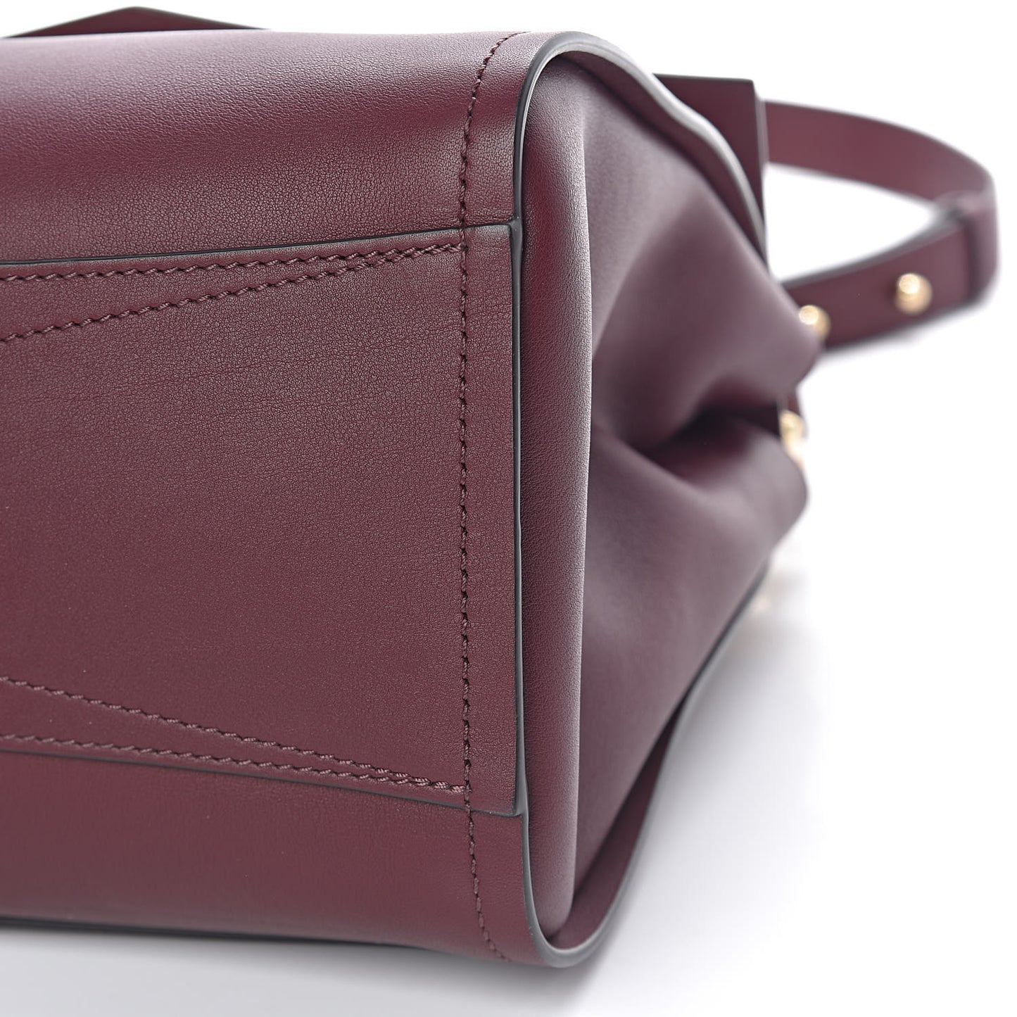 Calfskin Small Mystic Shoulder Bag Aubergine