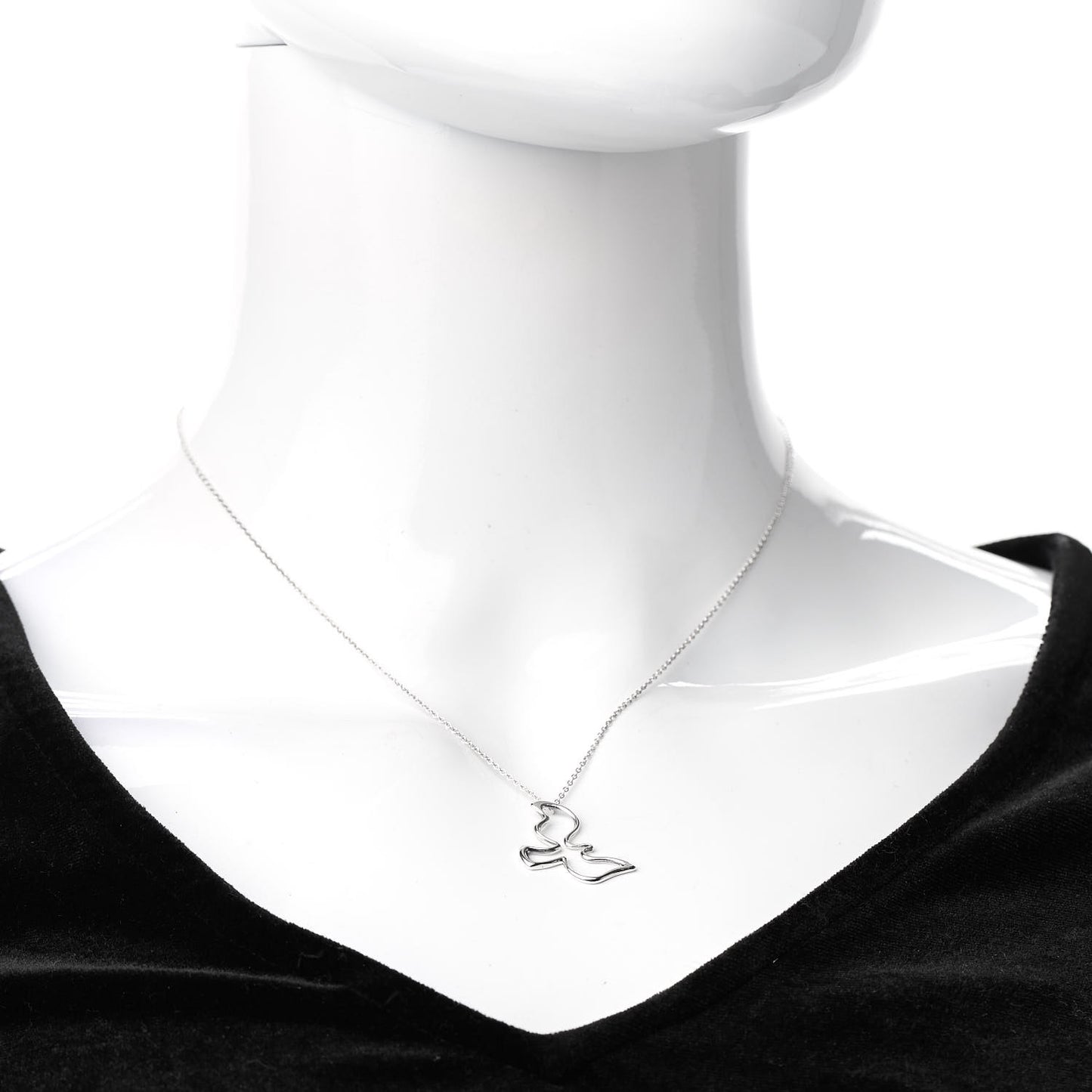 Sterling Silver Paloma Picasso Dove Pendant Necklace