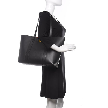 Mulberry Small Classic Grain Bayswater Tote Black 2 of 12