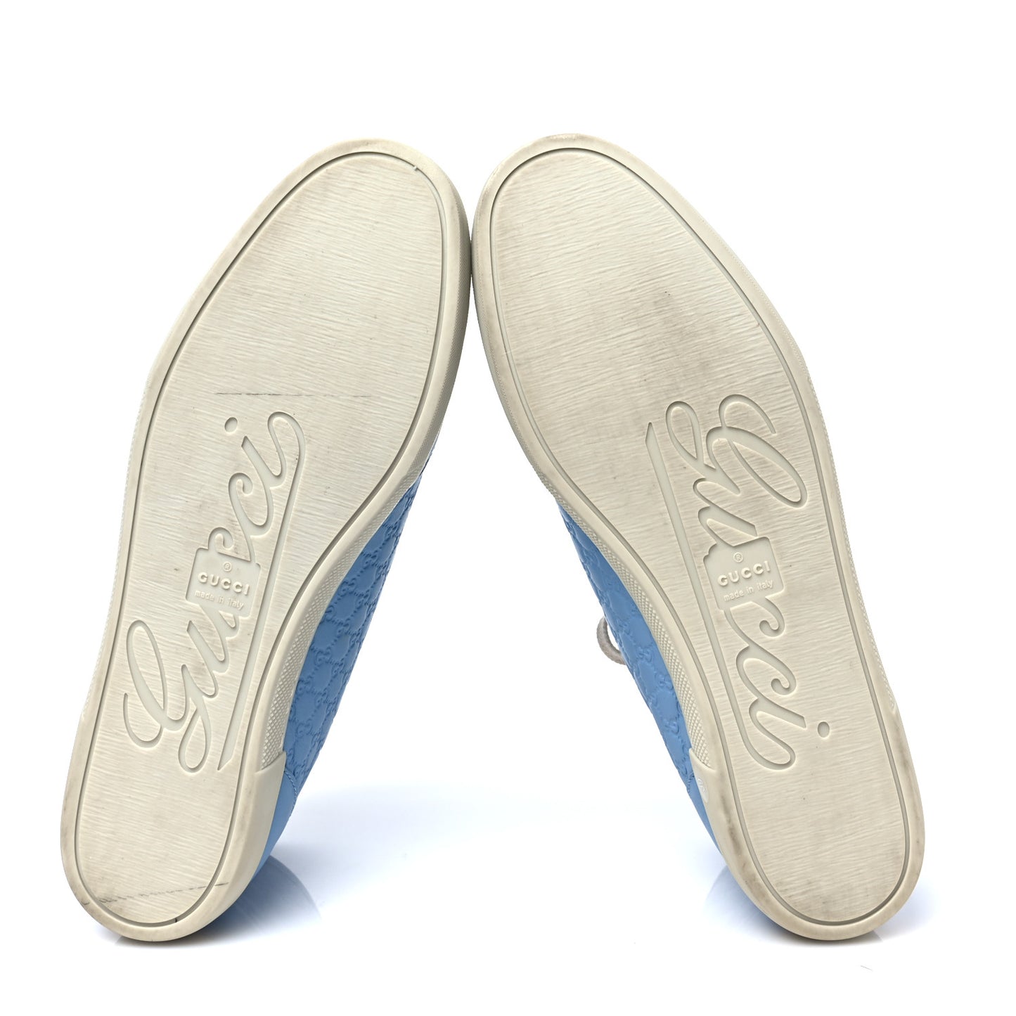 Microguccissima Womens High Top Sneakers 39 Mineral Blue