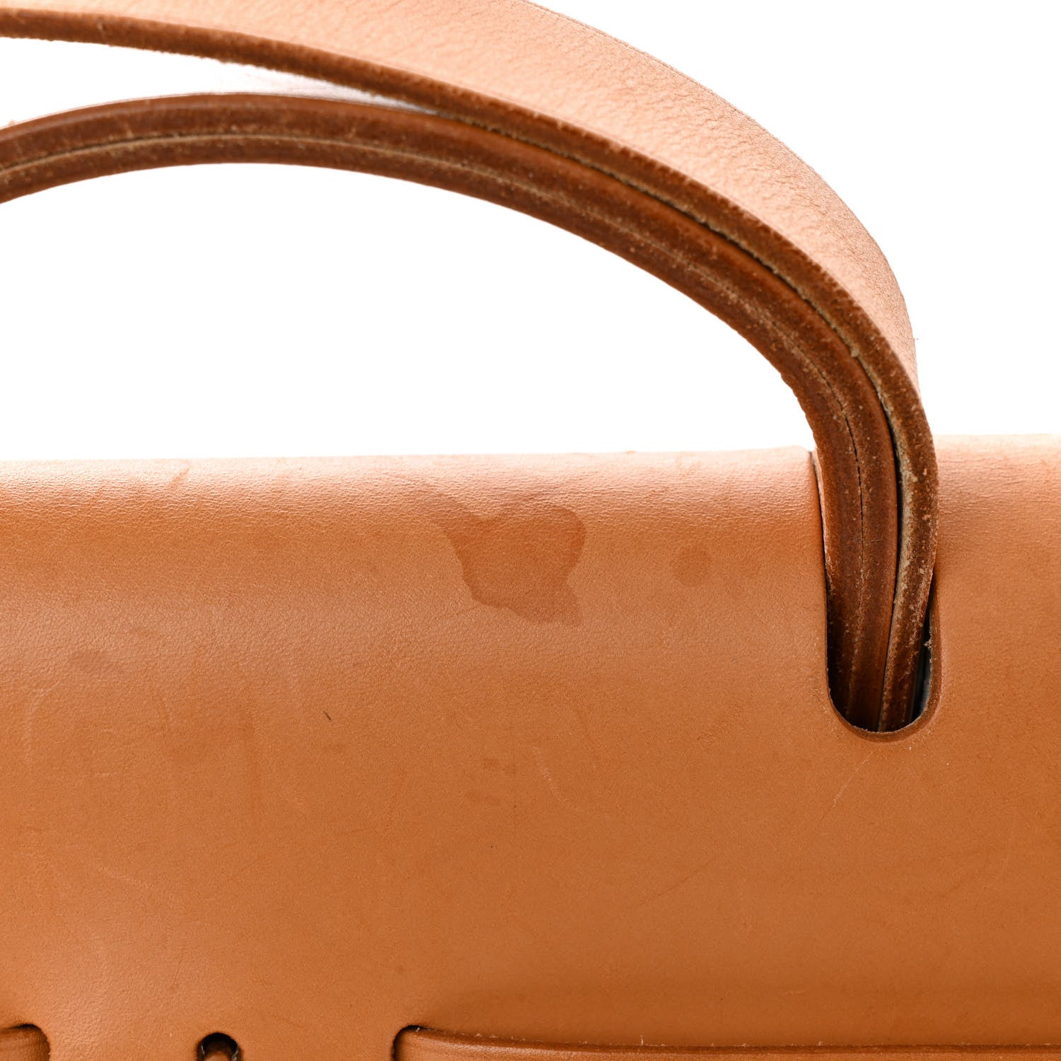 Hermes Toile Vache Calfskin Herbag 40 GM Natural 14 of 14