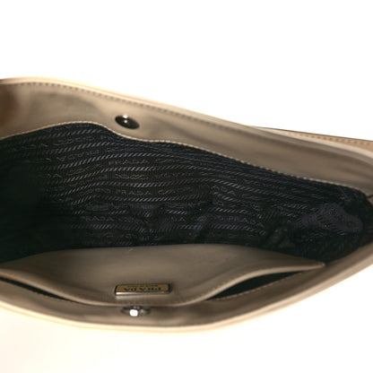 Prada Spazzolato Cleo Shoulder Bag Deserto Black 5 of 9
