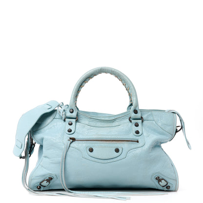 Balenciaga Agneau Classic Hardware City Bleu Acier 1 of 16