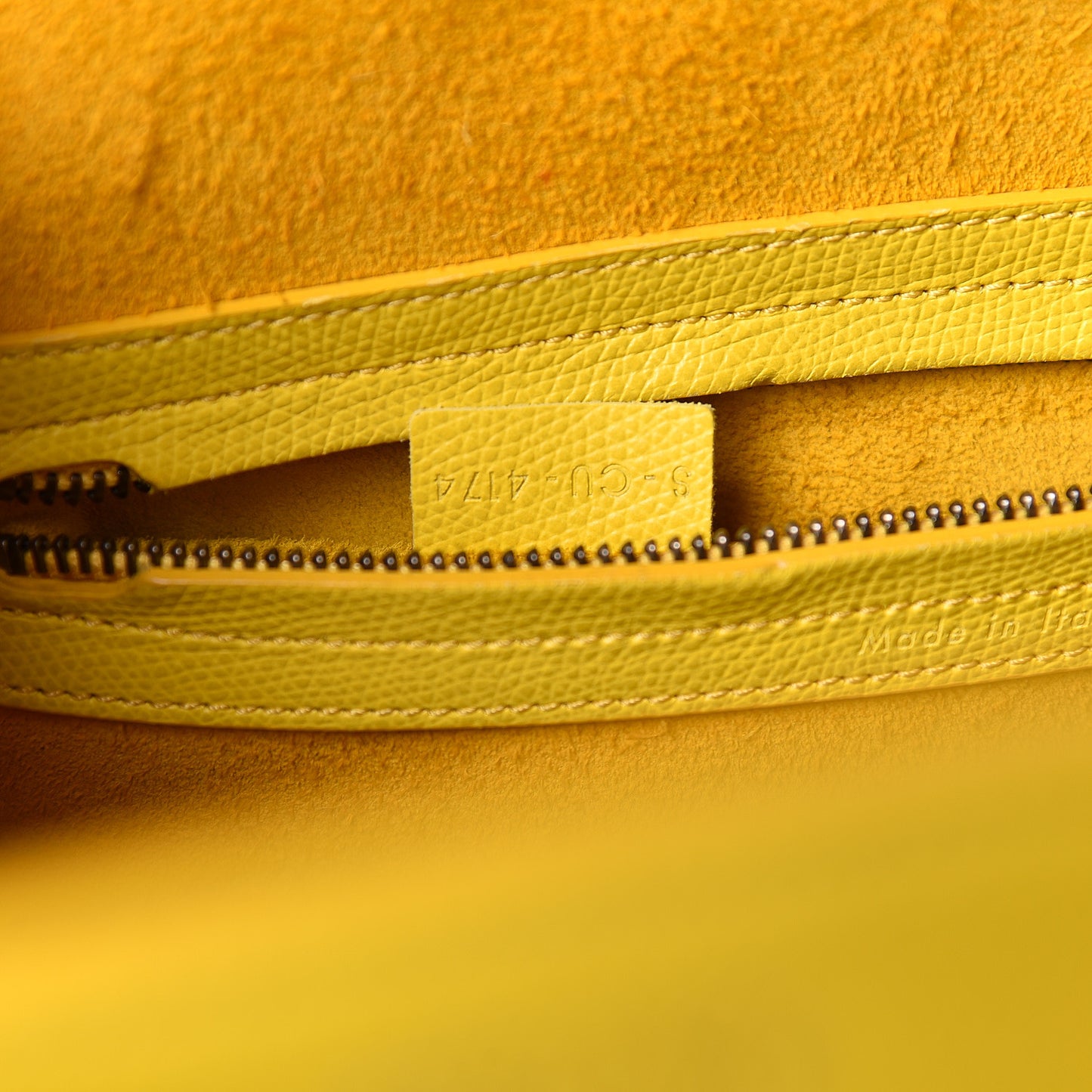 Grained Calfskin Medium Phantom Luggage Yellow