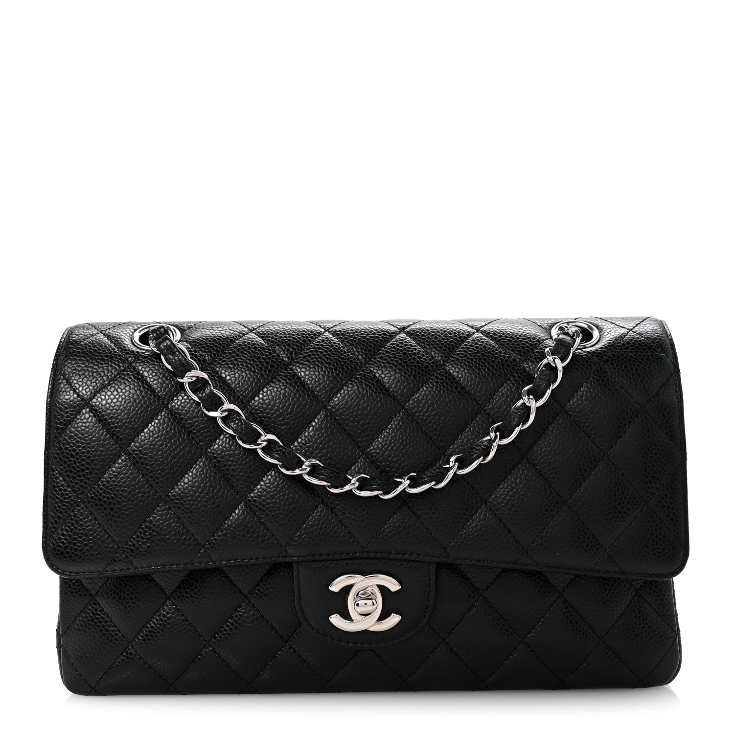 Chanel Caviar Quilted Medium Double Flap Black 1 of 11