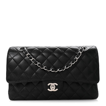 Chanel Caviar Quilted Medium Double Flap Black 1 of 11