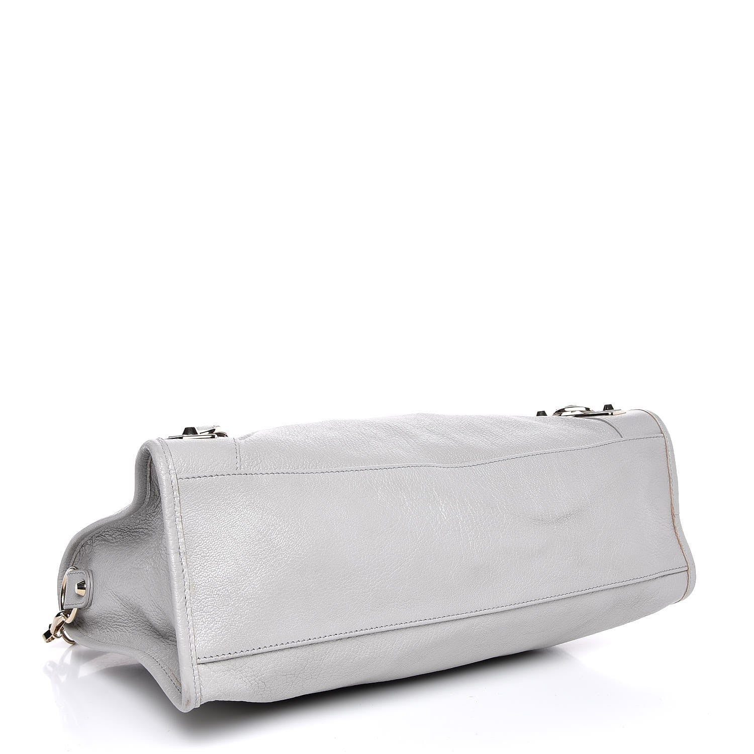 Louis Vuitton BALENCIAGA Chevre Gold Metallic Edge City Gris Perle 5 of 10