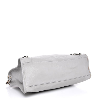 Louis Vuitton BALENCIAGA Chevre Gold Metallic Edge City Gris Perle 5 of 10