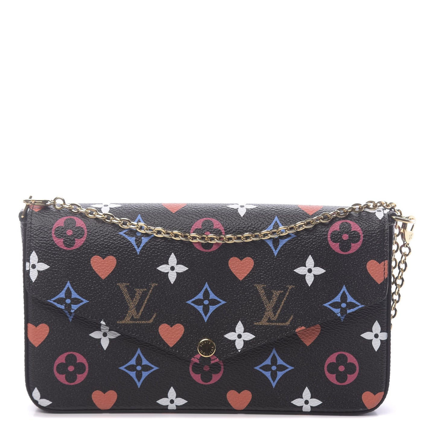 Game On Felicie Chain Wallet Black