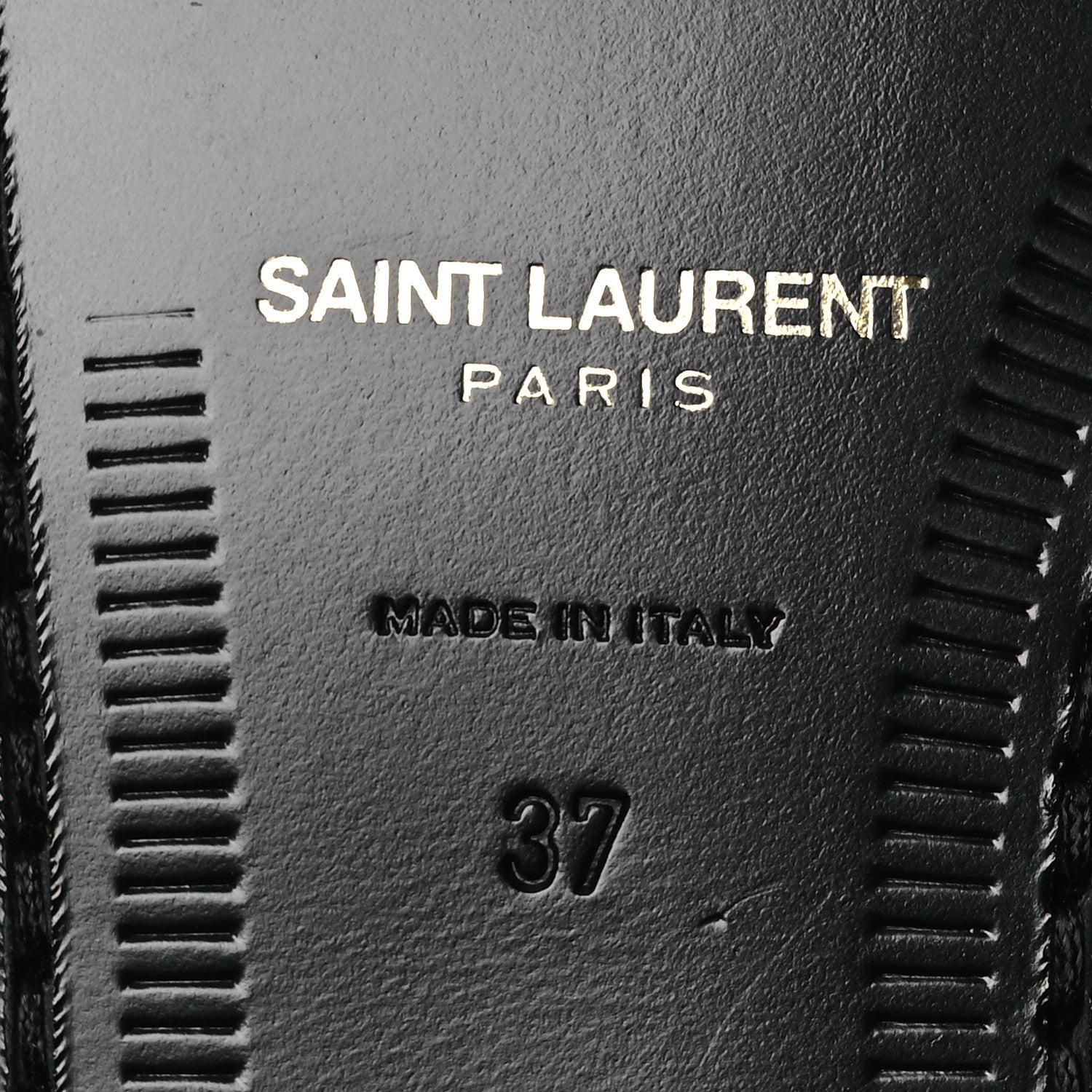 Saint Laurent Belfagor Vitello Le Loafer 15 Moccasin 37 Gold Officier Pearl 8 of 11