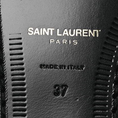 Saint Laurent Belfagor Vitello Le Loafer 15 Moccasin 37 Gold Officier Pearl 8 of 11