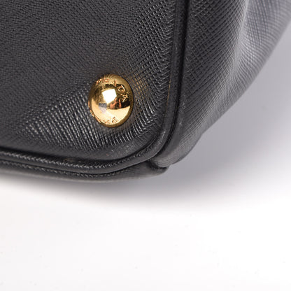 Prada Saffiano Small Galleria Double Zip Tote Black 13 of 16