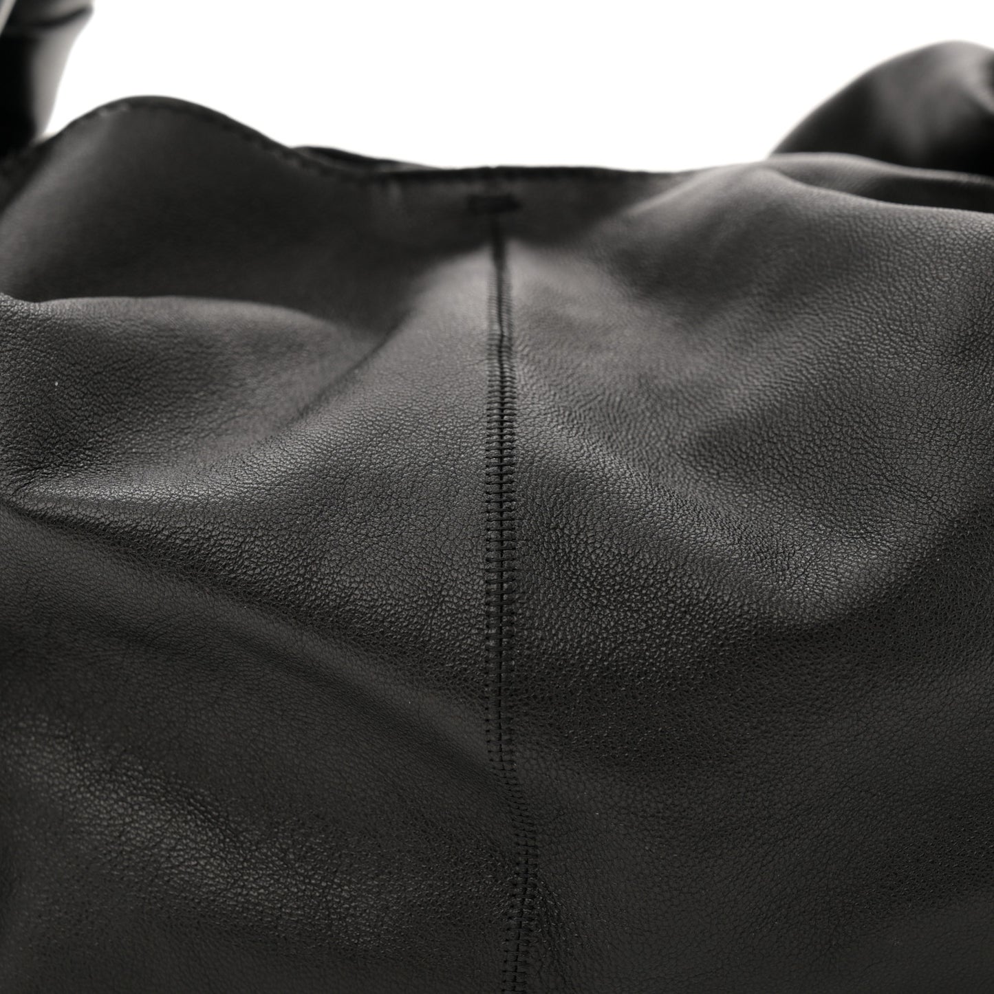 Polished Saddle Calfskin Small Ascot Bag Black