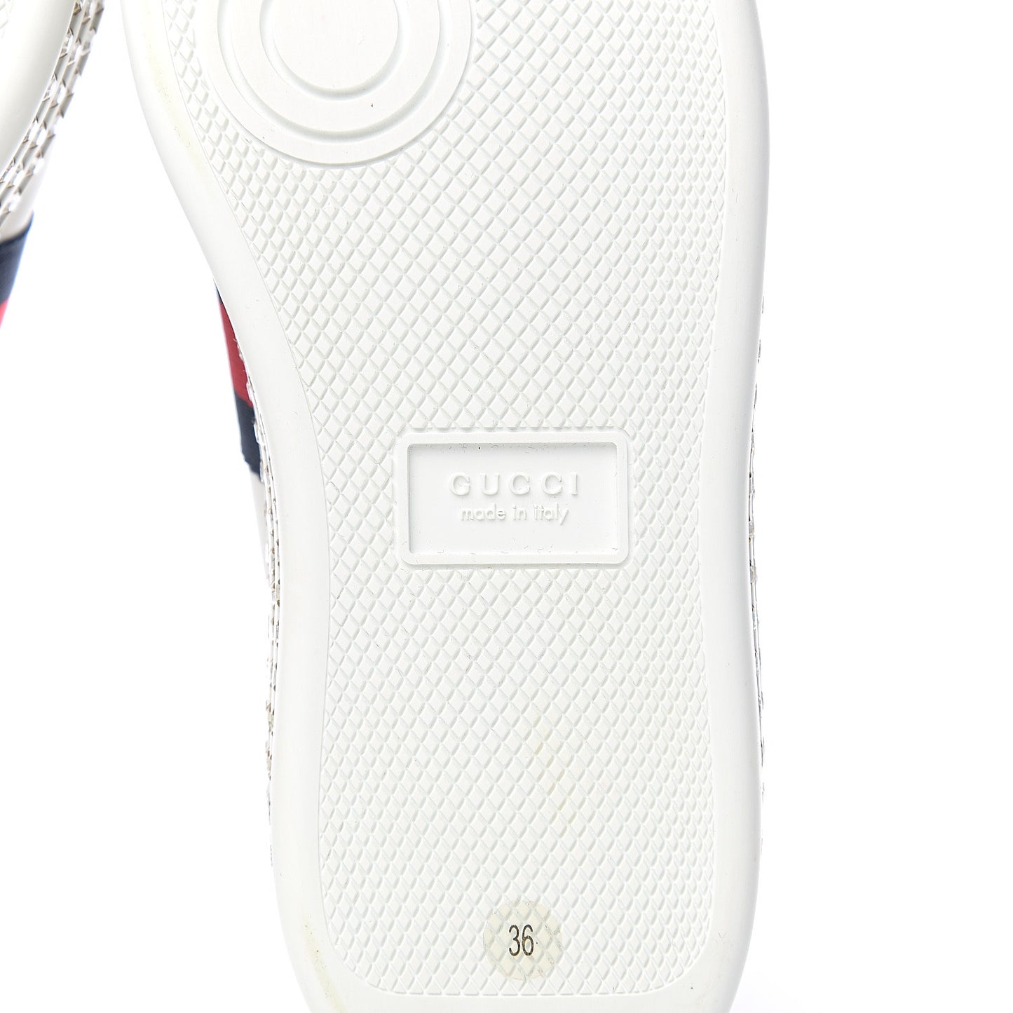 Calfskin Crystal Web Bee Embroidered Womens Ace Platform Sneakers 36 White