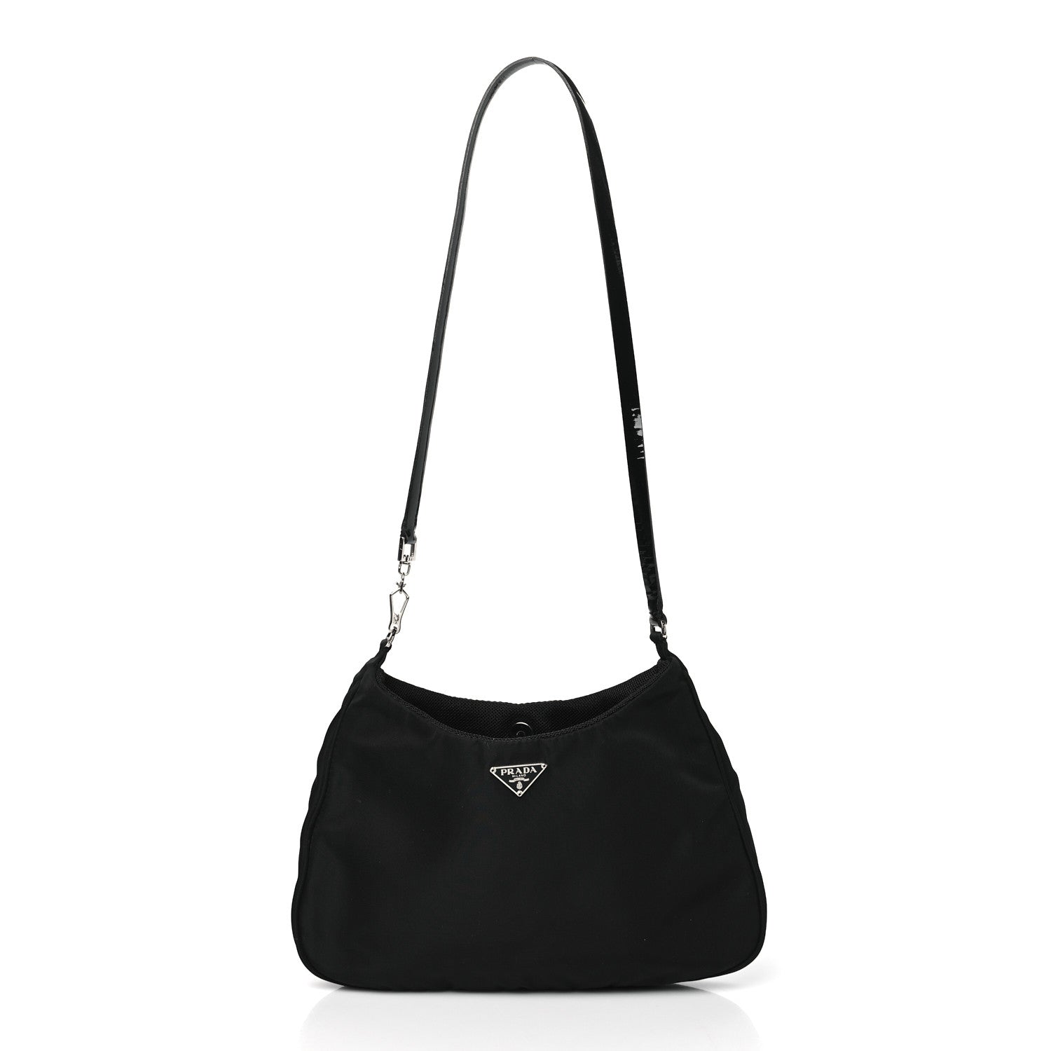 Prada Tessuto Nylon Small Shoulder Bag Black 3 of 12