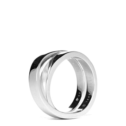 Cartier 18K White Gold 9mm Paris Nouvelle Vague Ring 60 9.25 5 of 11