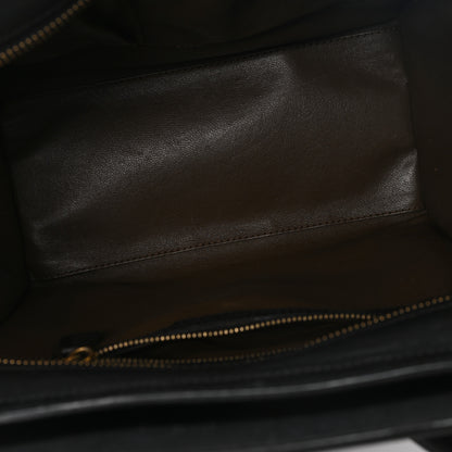Celine Calfskin Nubuck Suede Micro Tri-Color Luggage Porcelain 4 of 9