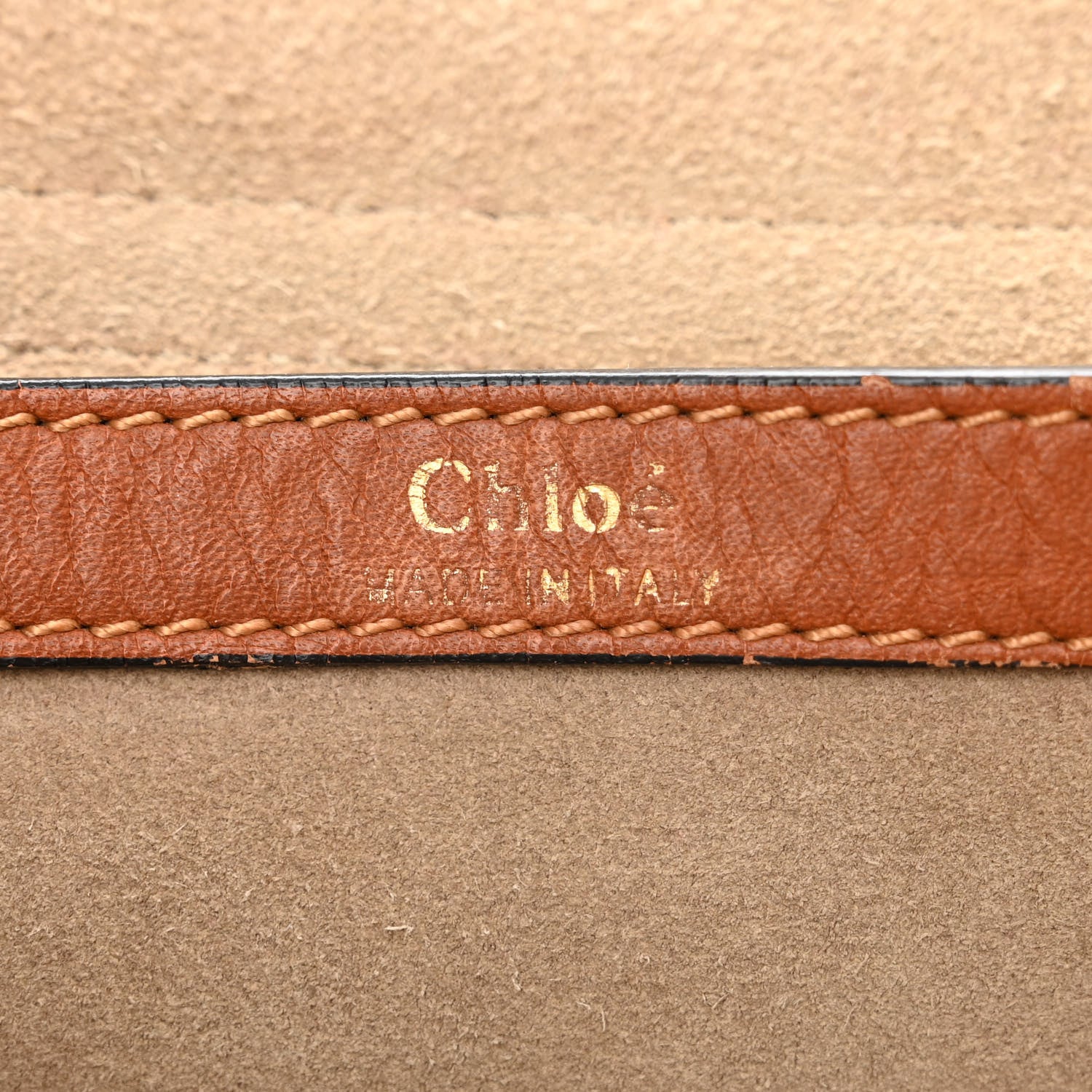 Chloe Calfskin Medium Braided Hudson Double Carry Shoulder Bag Caramel 6 of 15