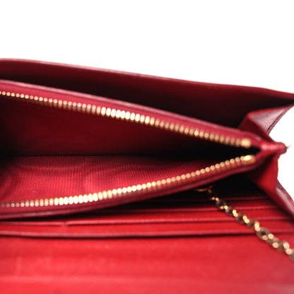 Prada Vitello Move Continental Flap Wallet Lacca 7 of 17