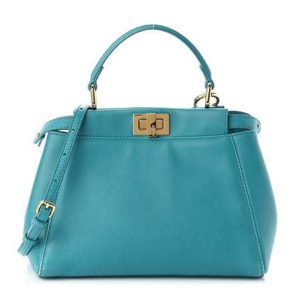 Fendi Nappa Mini Peekaboo Iconic Satchel Lago 1 of 14