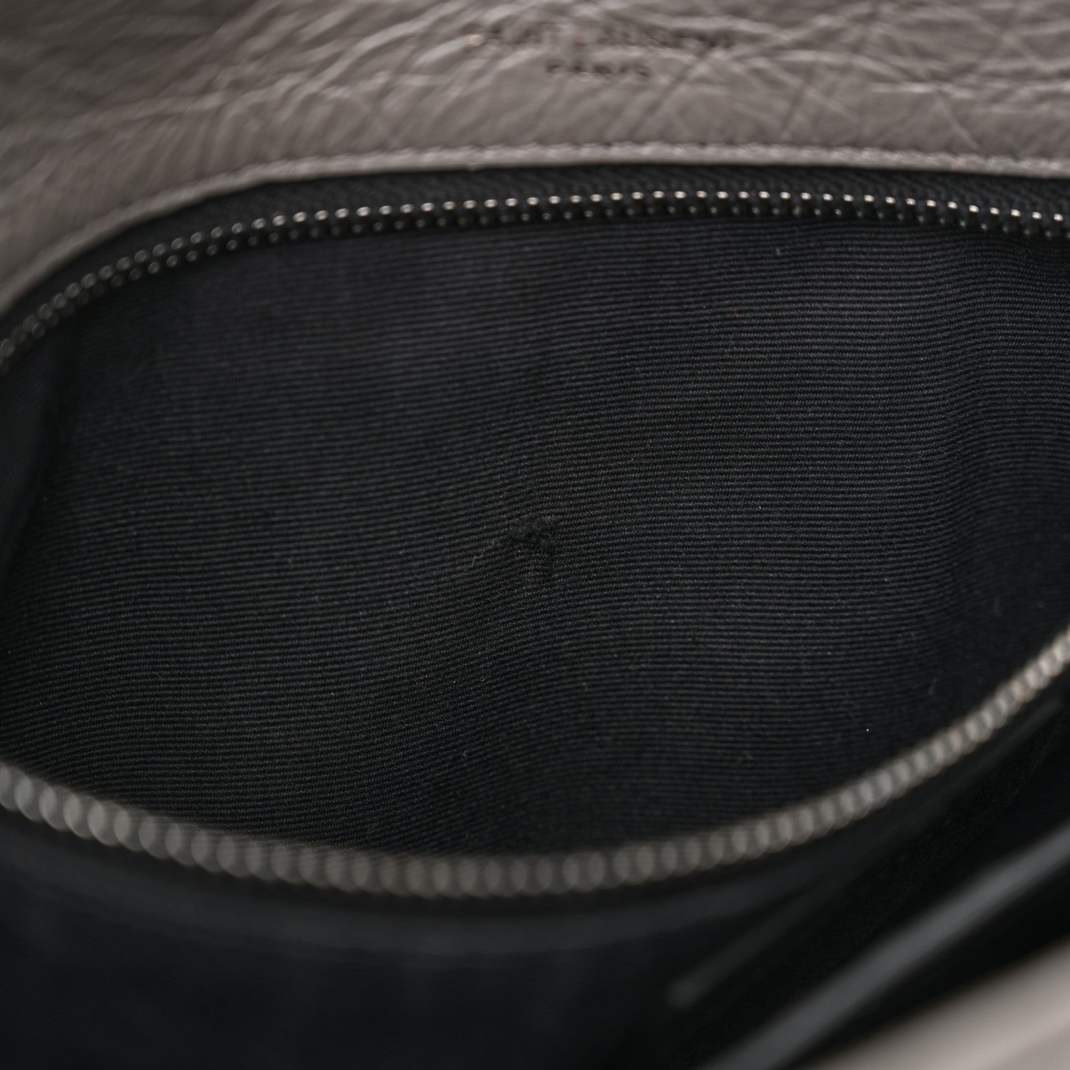 Saint Laurent Crinkled Calfskin Matelasse Monogram Medium Niki Chain Satchel Fog 12 of 13