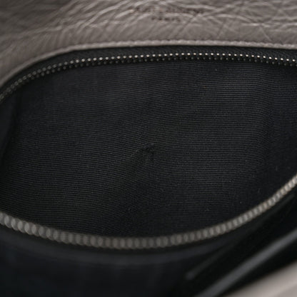 Saint Laurent Crinkled Calfskin Matelasse Monogram Medium Niki Chain Satchel Fog 12 of 13