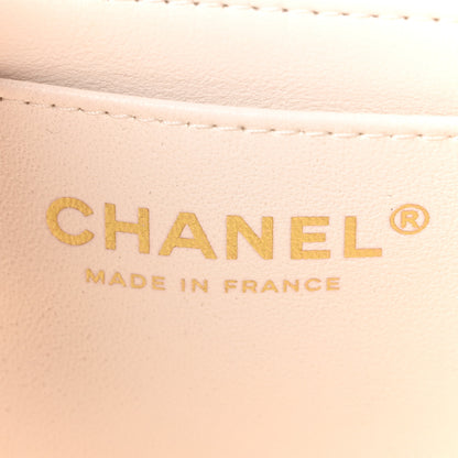 Chanel Lambskin Resin Crystal Square Quilted Monacoco Mini Square Flap White 6 of 11
