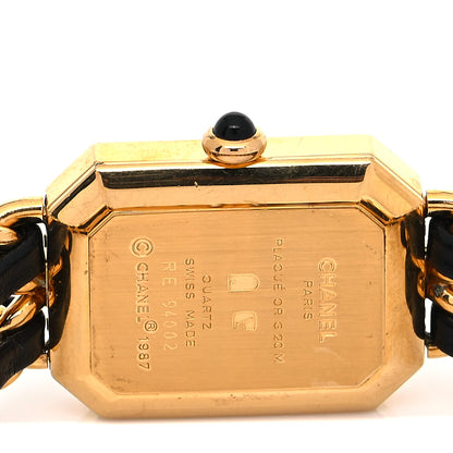 Chanel Stainless Steel Lambskin 20mm Chain Premiere Quartz Watch Gold L 4 of 4