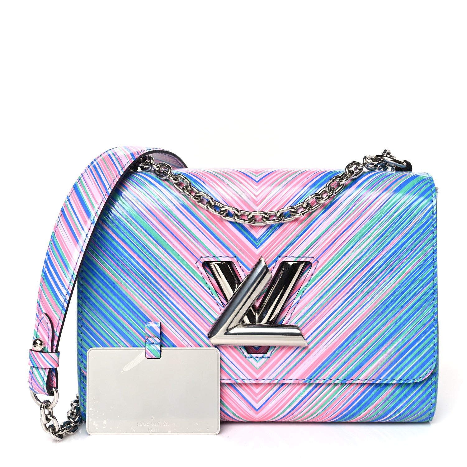 Louis Vuitton Epi Tropical Twist Shoulder Bag MM Blue Rose 1 of 9