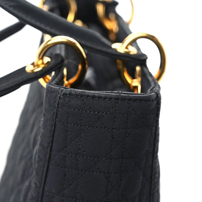 Christian Dior Nylon Cannage Medium Lady Dior Black 15 of 20