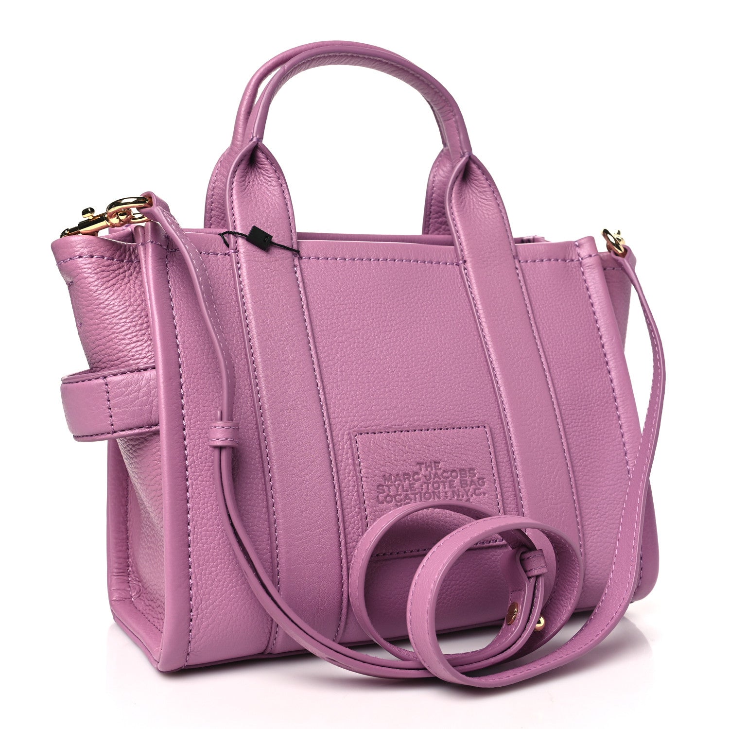 Marc Jacobs Grained Calfskin Small The Tote Bag Orchid Haze 3 of 10