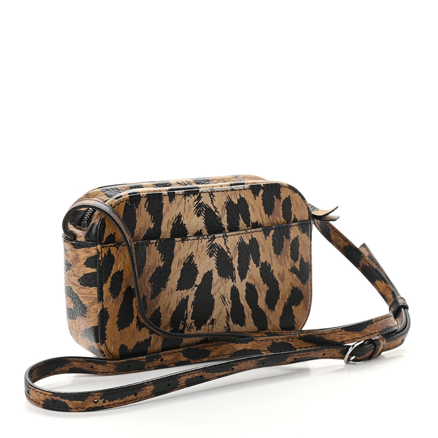 Balenciaga Calfskin Printed Leopard XS Everyday Camera Bag Beige White 3 of 10