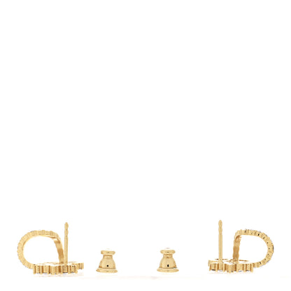 Christian Dior Crystal Clair D Lune Wrap Around Earrings Gold 3 of 4