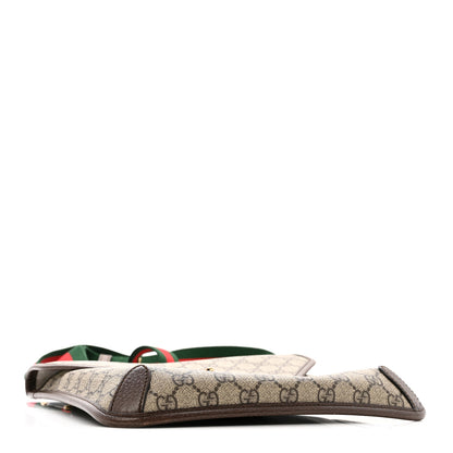 Gucci GG Supreme Monogram Web Medium Neo Vintage Flap Messenger Bag Beige New Acero 4 of 14