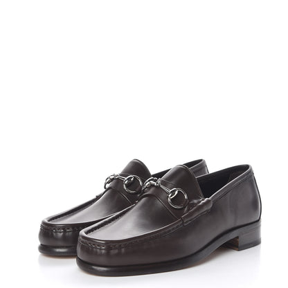 Gucci Calfskin Mens 1953 Horsebit Loafers 5.5 Marrone 3 of 8