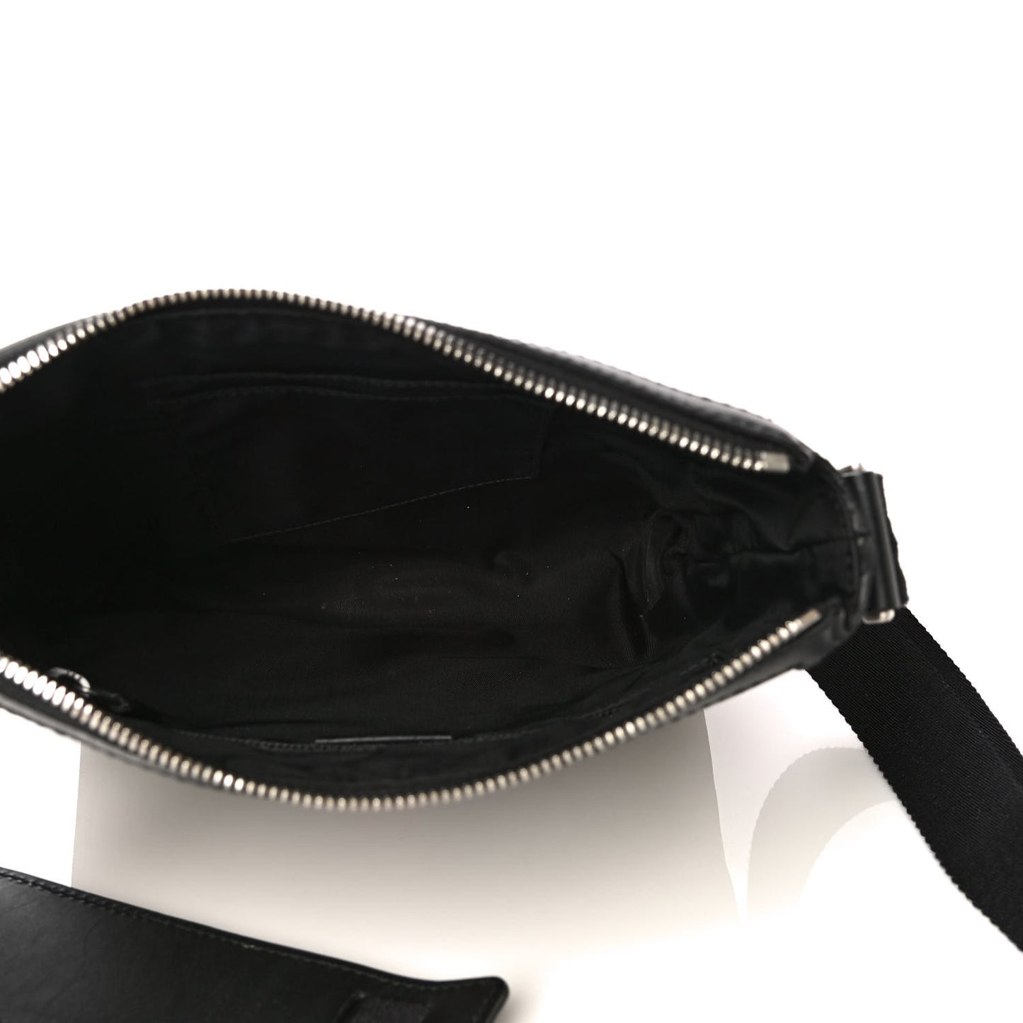GG Supreme Monogram Web Messenger Bag Black