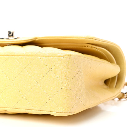 Chanel Iridescent Caviar Quilted Small Double Flap Yellow 9 of 11