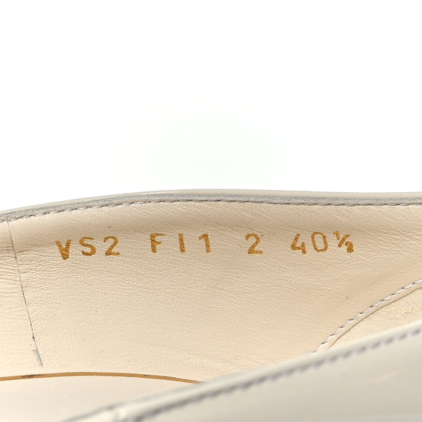 Patent Tan-Go 100mm Pumps 40.5 Light Ivory