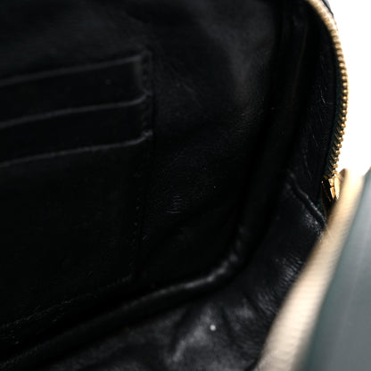 Saint Laurent Grain De Poudre Matelasse Monogram Mini Lou Camera Bag New Vert Fonce 11 of 12